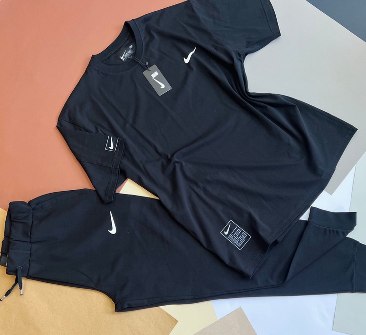 ست تیشرت و شلوار راحتی مردانه – تیشرت پنبه ماکان و شلوار کجراه