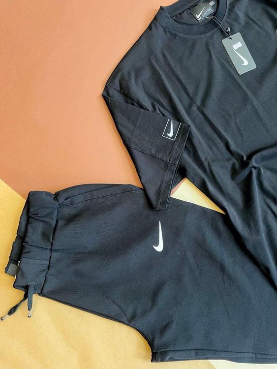 ست تیشرت و شلوار راحتی مردانه – تیشرت پنبه ماکان و شلوار کجراه