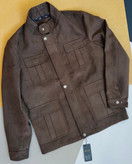 کت مردانه مخملی با یقه ایستاده و چهار جیب در فروشگاه پوشاک