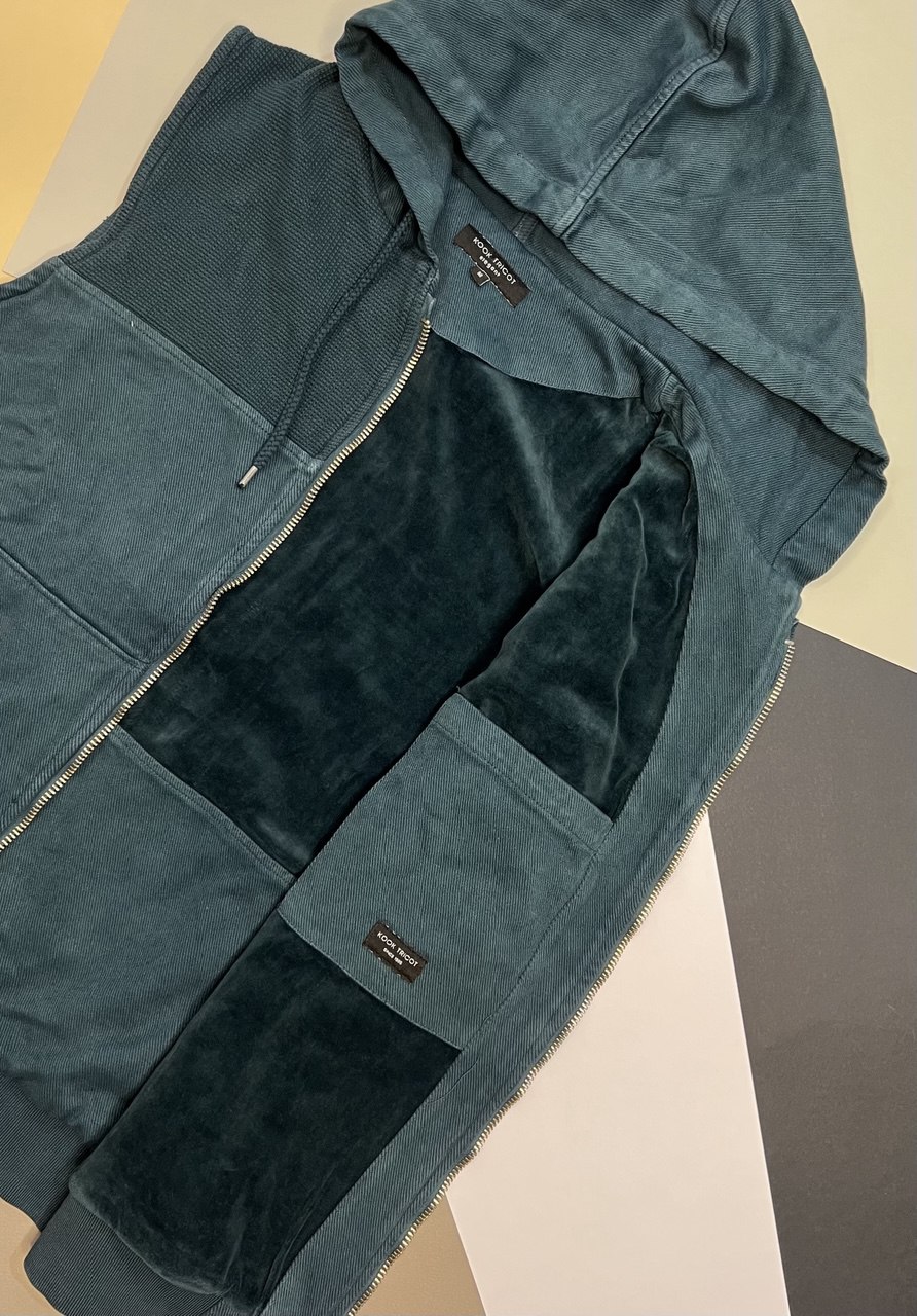 ژیله کتان مردانه پاییزی کلاه‌دار با زیپ کامل – مناسب فصل پاییز