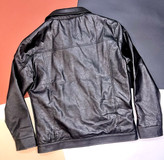 کاپشن چرم مردانه مدل یقه دار