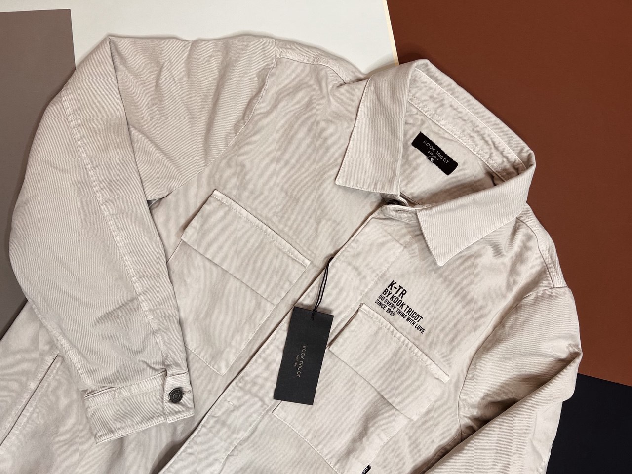 کت تک مردانه مدل باکس با جیب درب‌دار