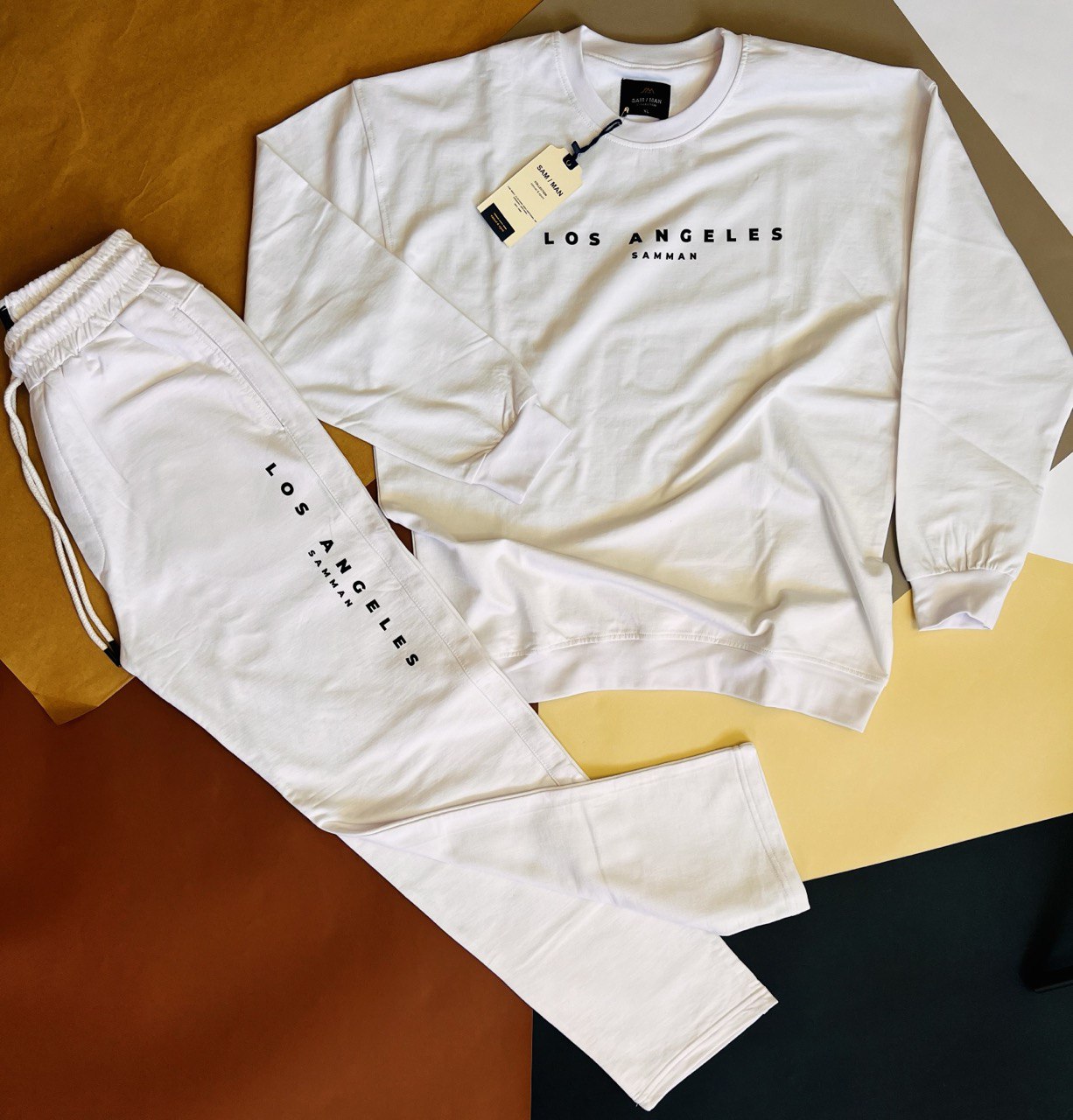 ست سویشرت و شلوار مردانه طرح Los Angeles