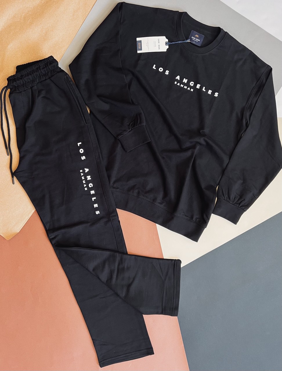 ست سویشرت و شلوار مردانه طرح Los Angeles