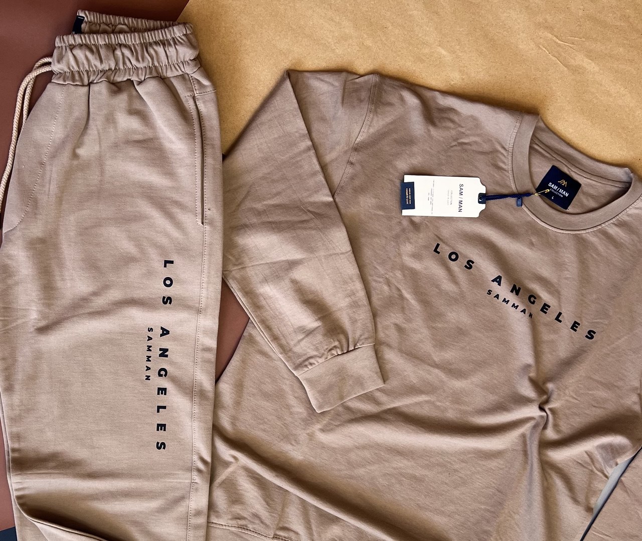 ست سویشرت و شلوار مردانه طرح Los Angeles