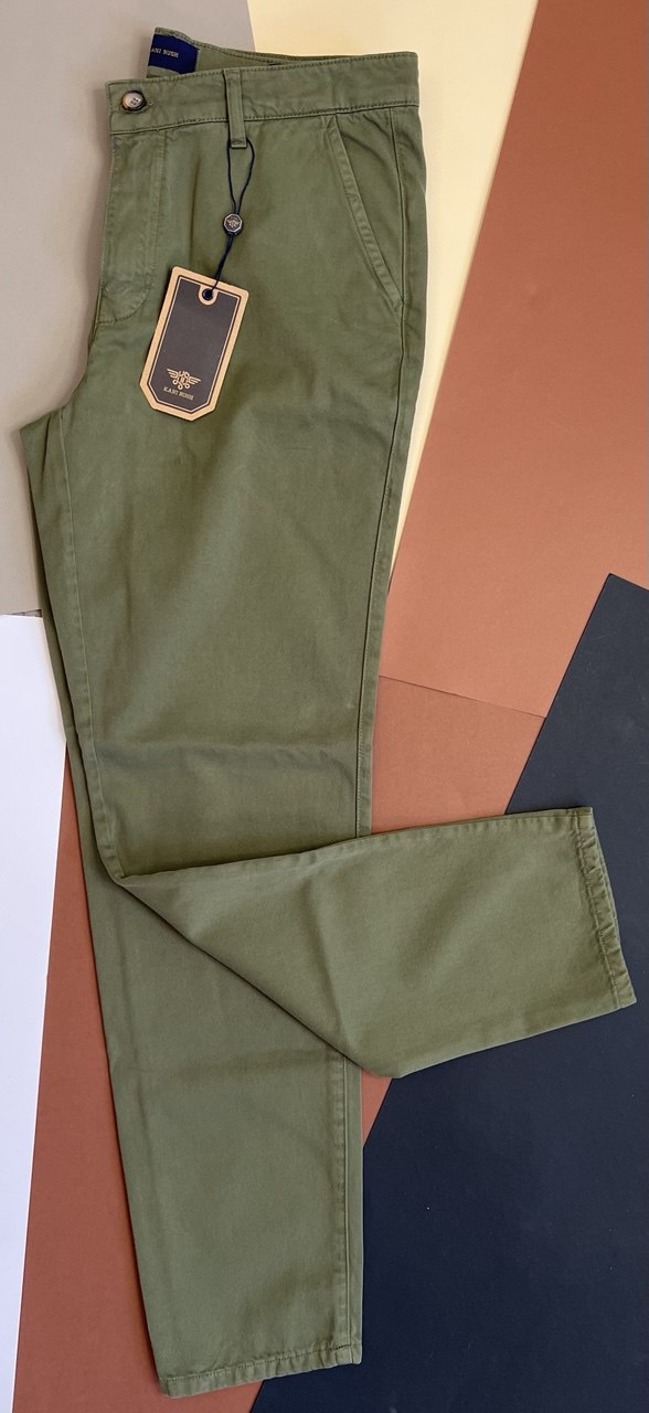 شلوار کتان مردانه جیب کراس مدل ریگولار فیت