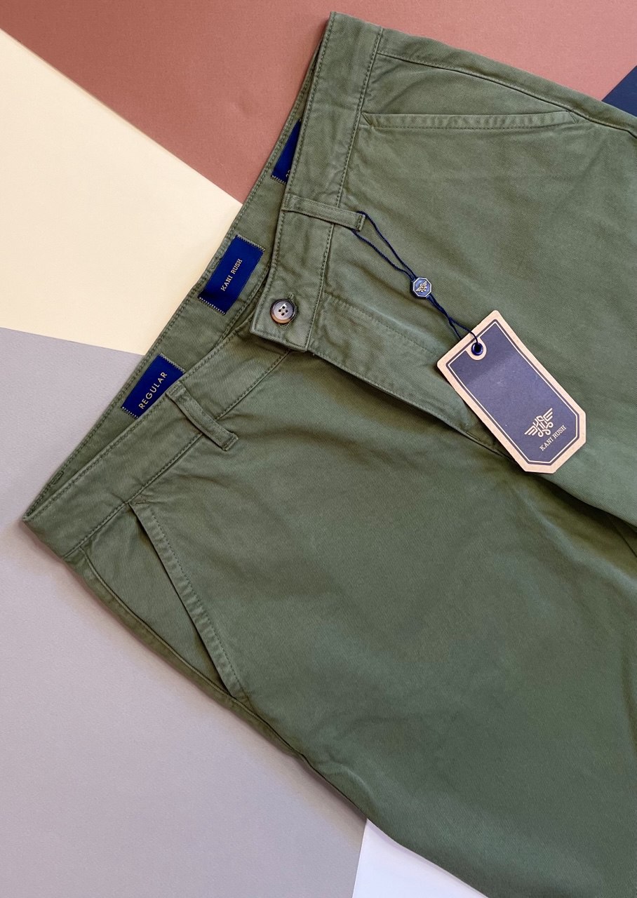 شلوار کتان مردانه جیب کراس مدل ریگولار فیت