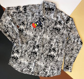 پیراهن طرحدار مردانه با پارچه کشی و طرح چاپی شیک