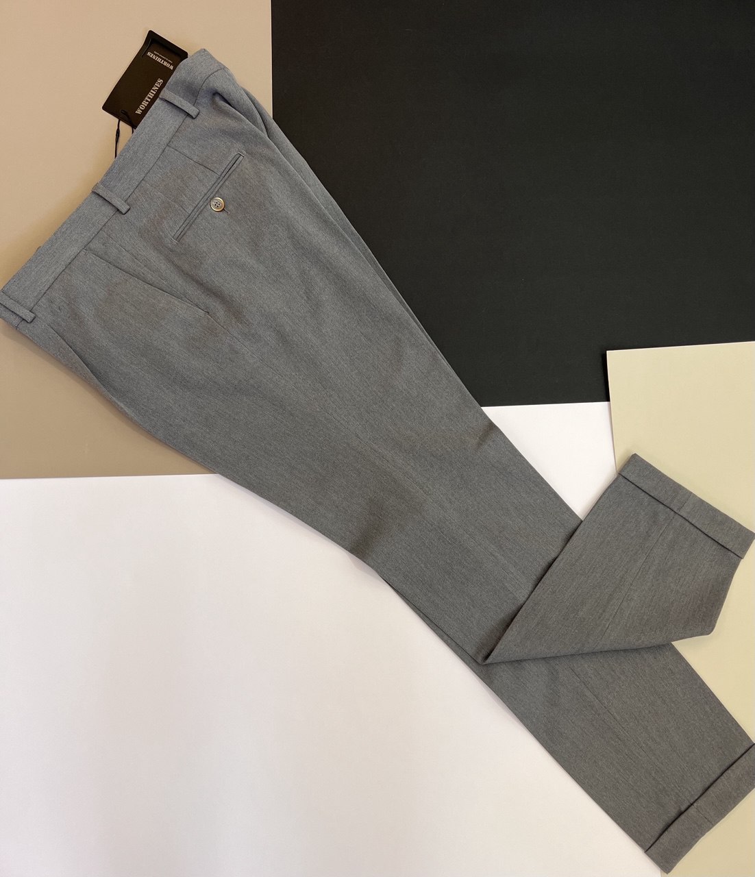 شلوار پارچه ای مردانه طوسی