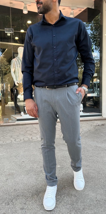 شلوار پارچه ای مردانه طوسی