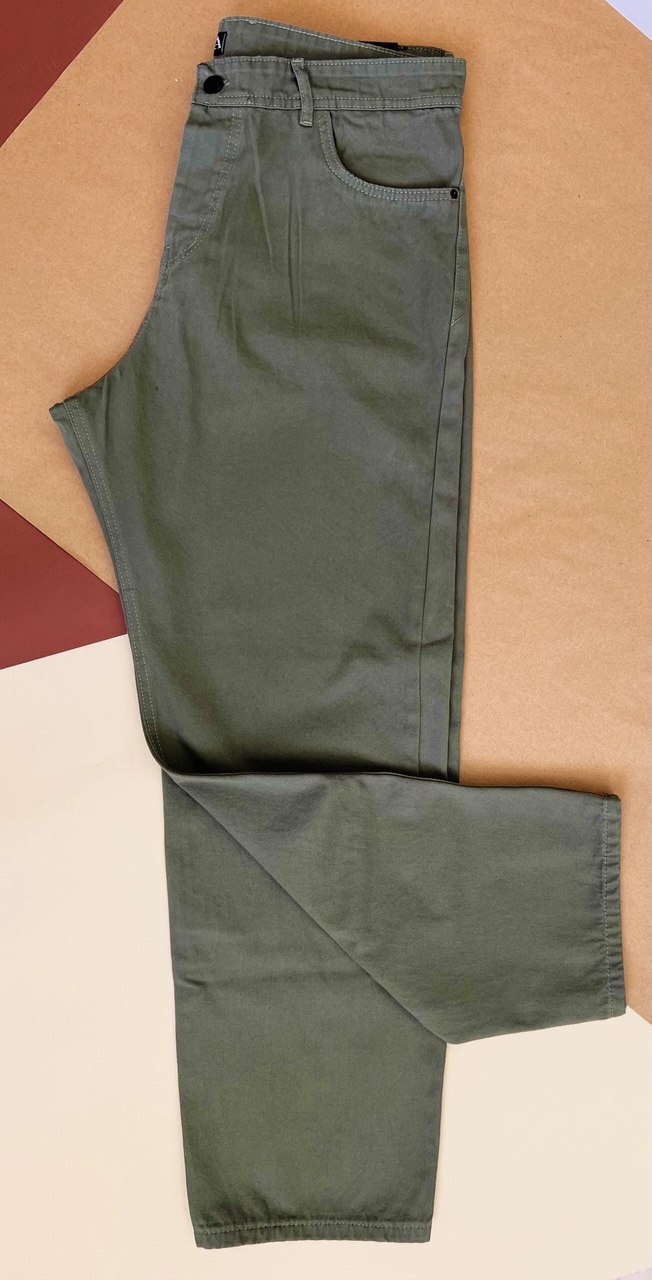 شلوار کتان کج‌راه مردانه مدل نیم‌بگ