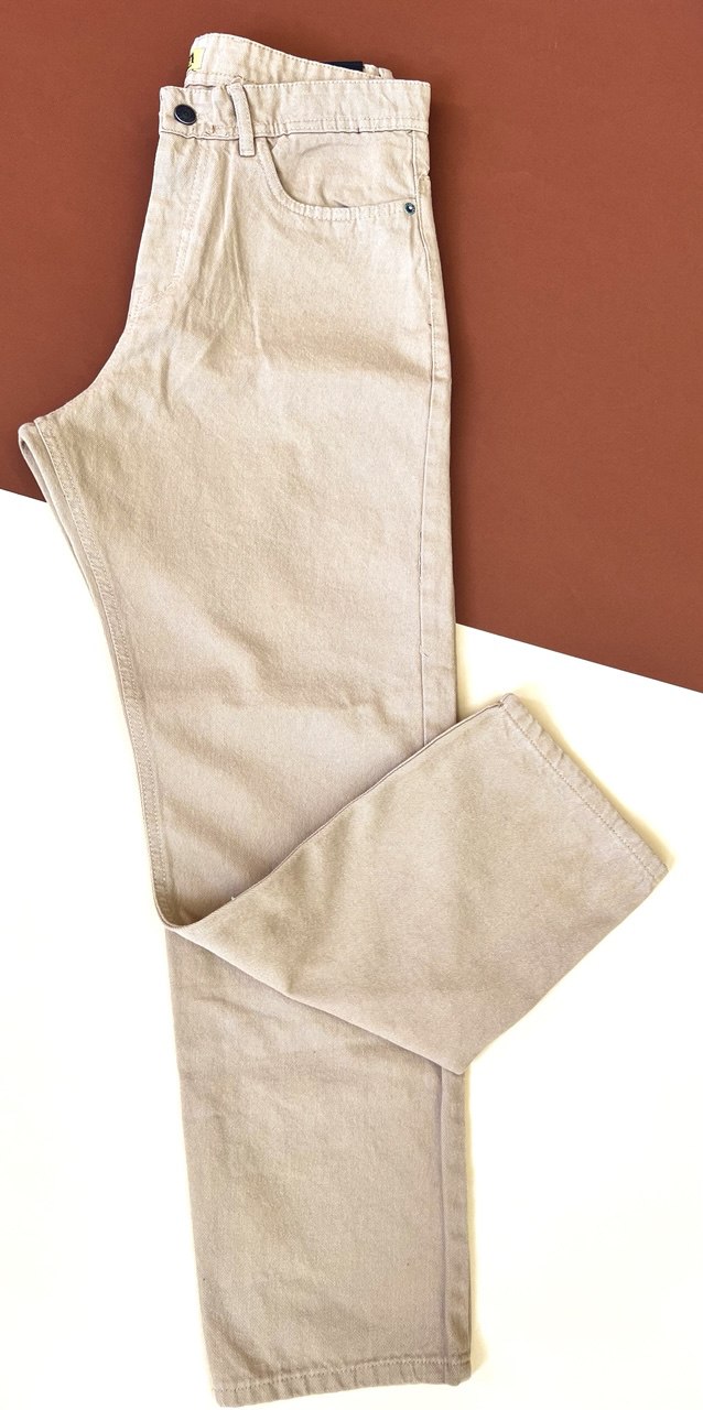 شلوار کتان کج‌راه مردانه مدل نیم‌بگ