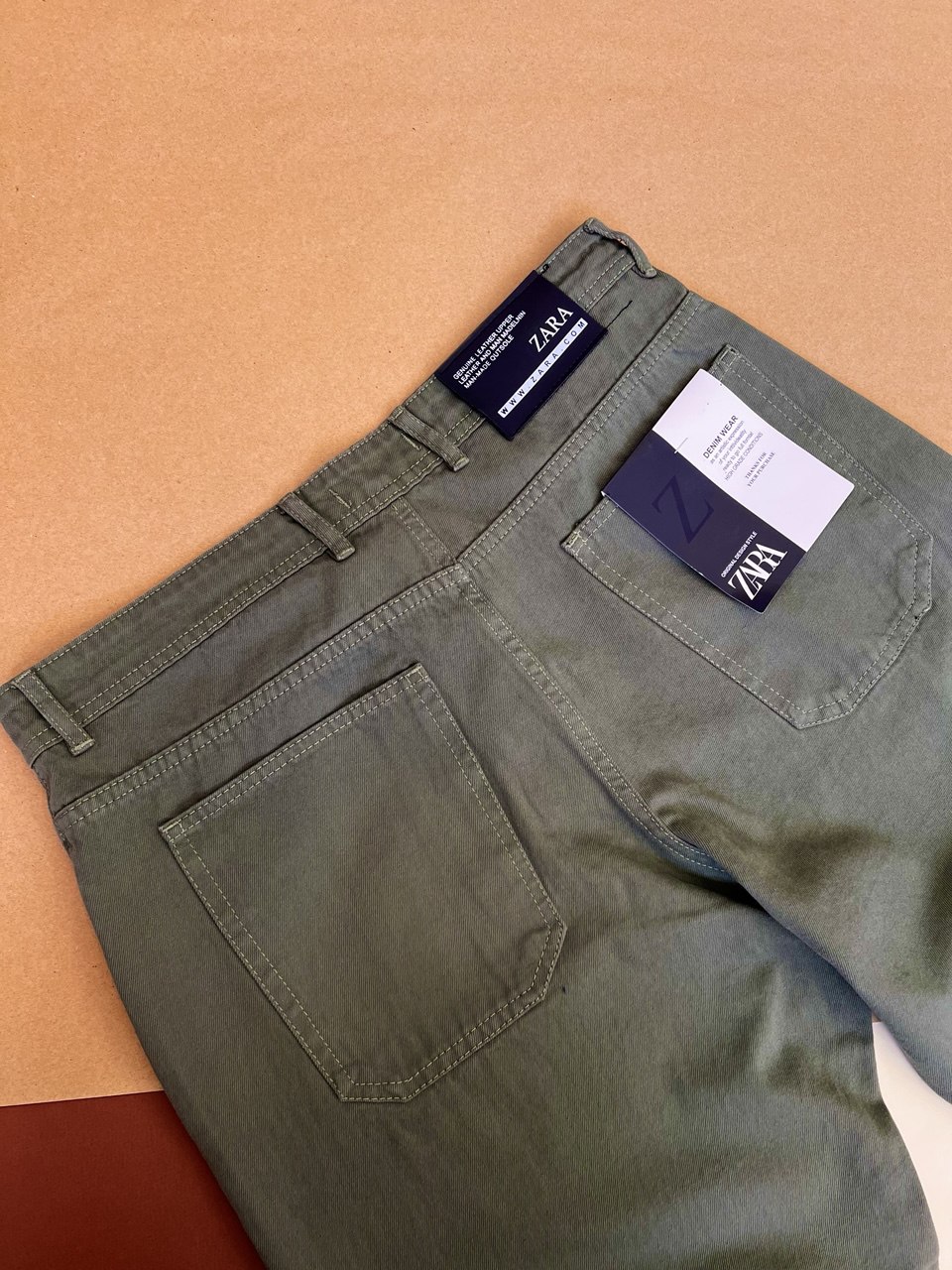 شلوار کتان کج‌راه مردانه مدل نیم‌بگ