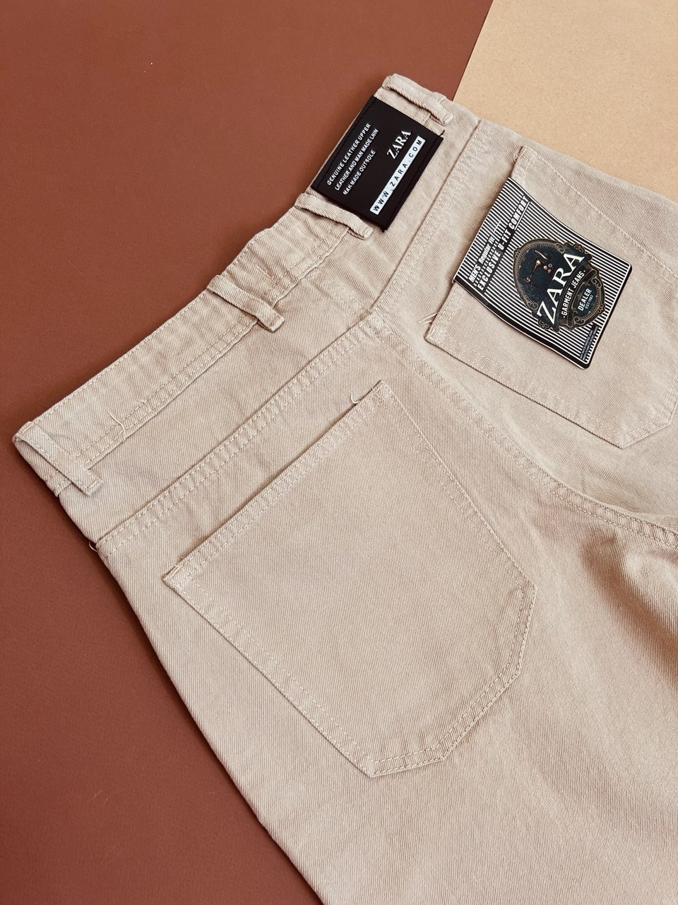 شلوار کتان کج‌راه مردانه مدل نیم‌بگ