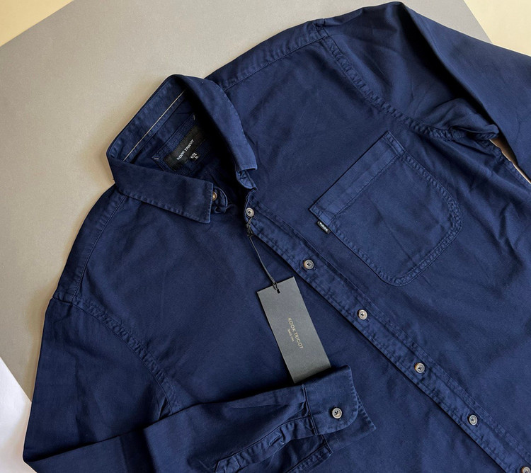 پیراهن مردانه کتان تکجیب پارچه کج راه ترک