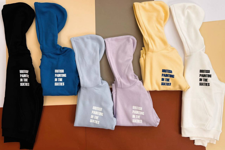 هودی مردانه دورس سهنخ داخل کرک رنگ آبی روشن با چاپ British Painting