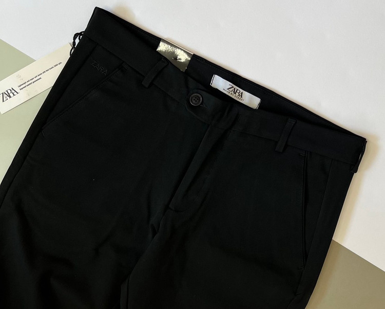 شلوار اسلیم فیت مشکی استایل زارا