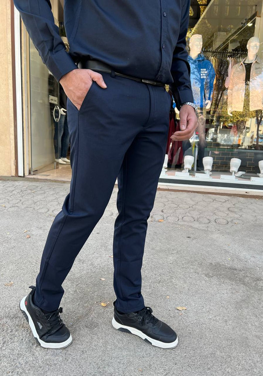 شلوار اسلیمفیت سرمهای استایل زارا