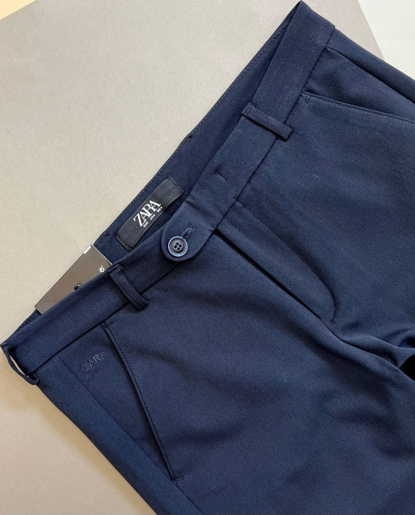 شلوار پارچهای کشی مردانه سرمهای