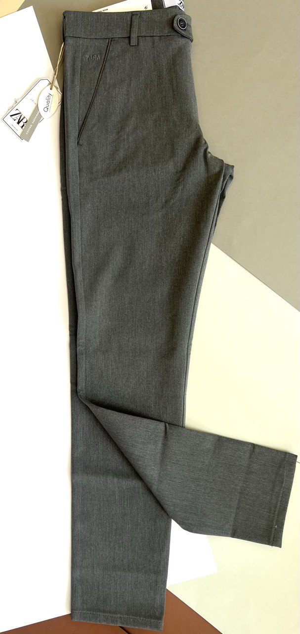 شلوار پارچه‌ای کشی مردانه طوسی