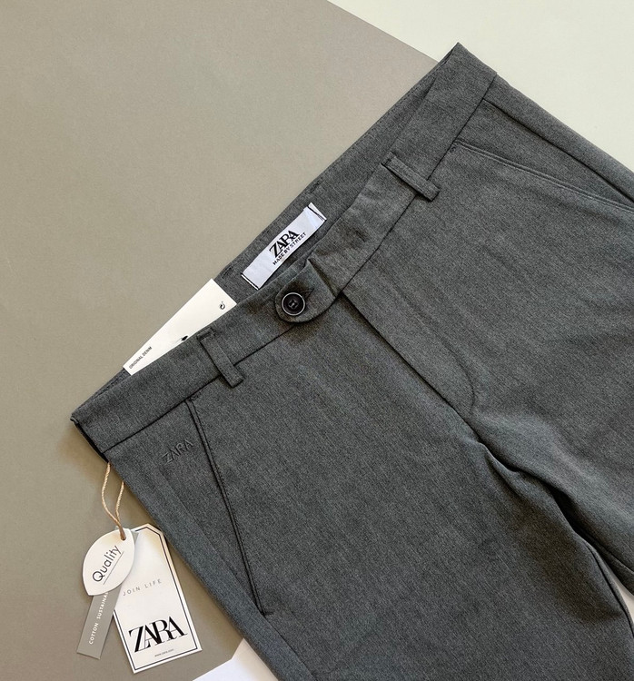 شلوار اسلیمفیت طوسی استایل زارا