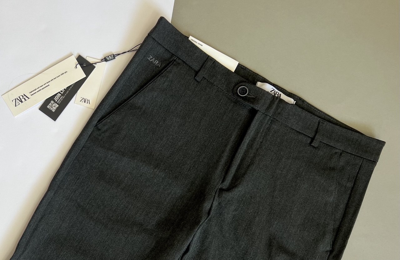 شلوار طوسی ذغالی مردانه استایل زارا