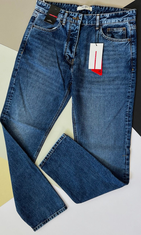 شلوار جین نیمبگ مردانه تنخور شلوار نیمبگ جزییات دوخت و دکمه فلزی