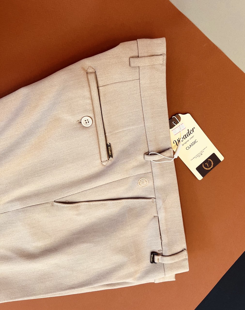 شلوار مردانه جگوار بژ کلاسیک