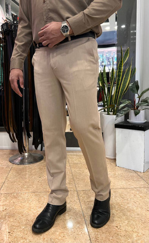 شلوار مردانه جگوار بژ کلاسیک