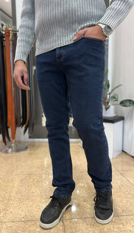 تصویر شلوار جین مردانه ریگولار زیپی رانگلر با پارچه دنیم استرچ کشسان