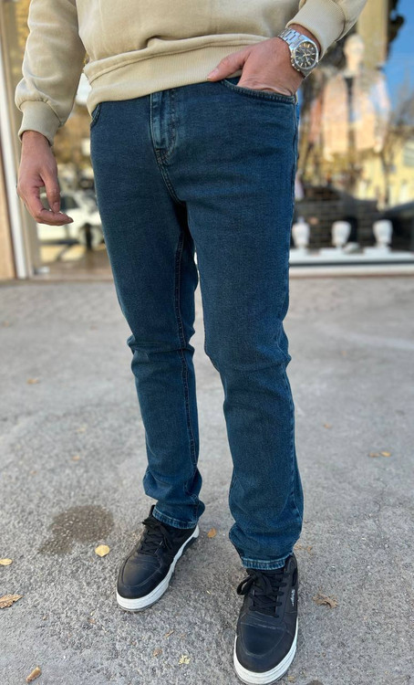 تصویر شلوار جین مردانه ریگولار زیپی Wrangler با پارچه دنیم استرچ کشسان