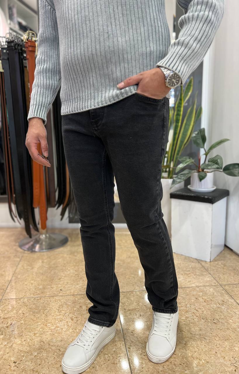 تصویر شلوار جین مردانه ریگولار زیپی رانگلر با پارچه دنیم استرچ کشسان