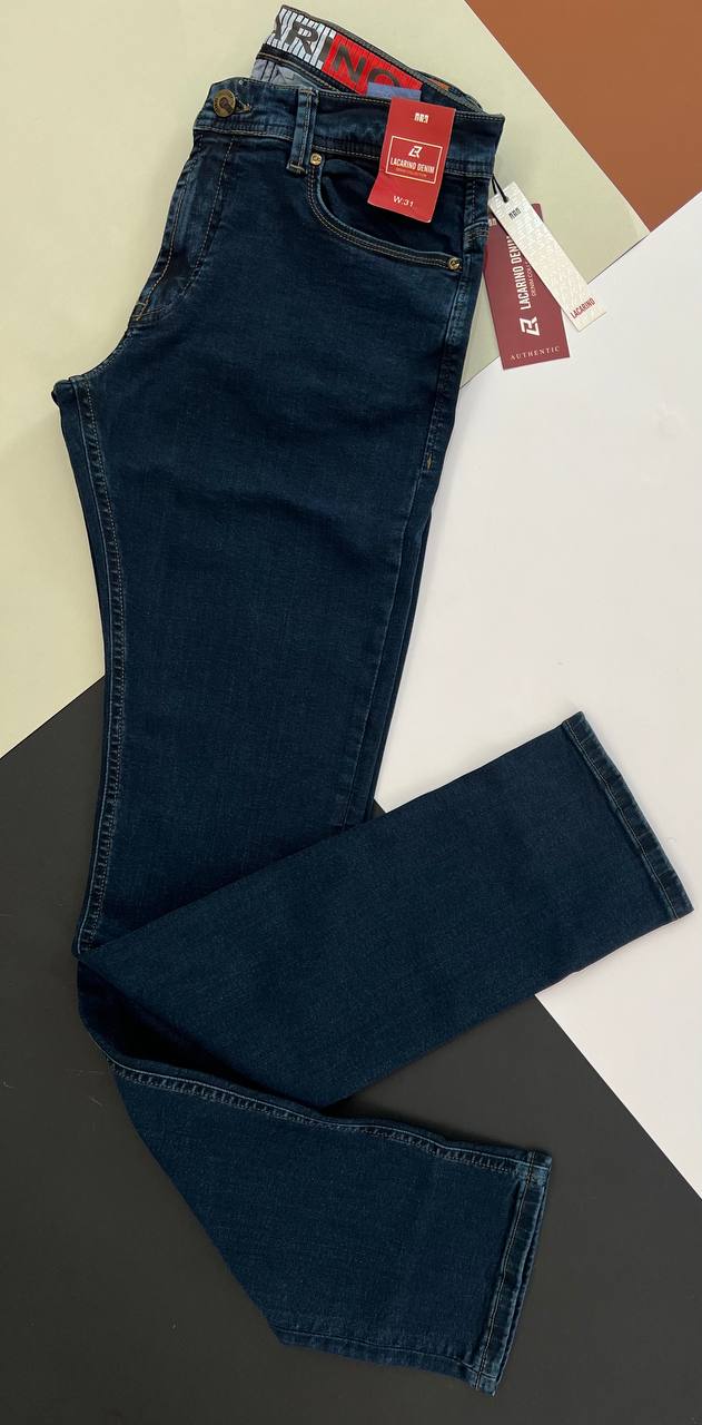 شلوار جین مردانه لاکارینو مدل Mini با پارچه دنیم کشی