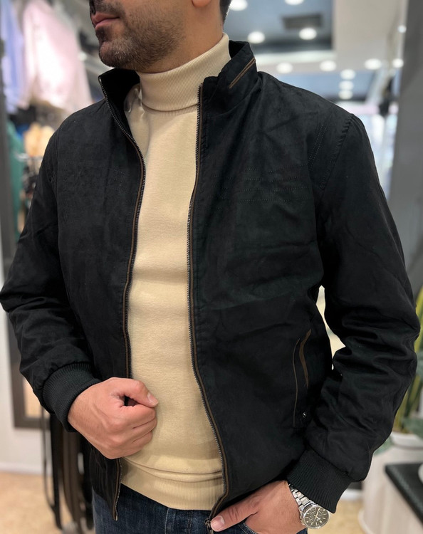 کاپشن مردانه سوئیت یقه ایستاده شیک