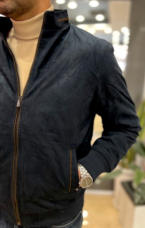 کاپشن مردانه سوئیت یقه ایستاده شیک