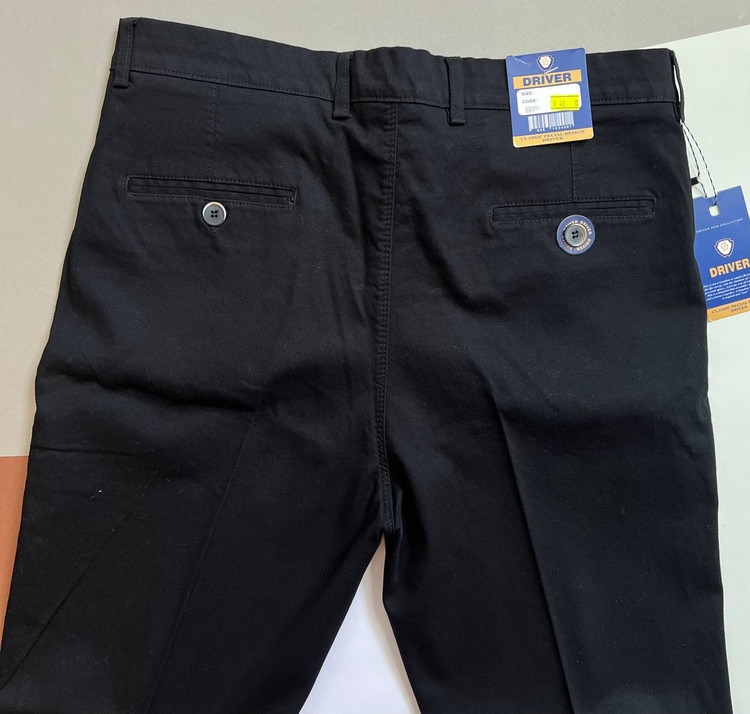 شلوار مردانه کلاسیک از جنس کتان جودوندار با طراحی رسمی و بسته شدن دکمه و زیپ