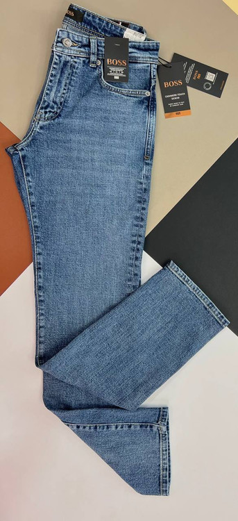 خرید شلوار جین مردانه آبی روشن سنگشور مدل راسته با پارچه دنیم باکیفیت