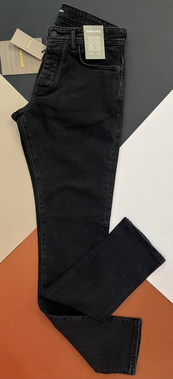 خرید شلوار جین مردانه ذغالی تیره مدل راسته mini کشی با دوخت مقاوم