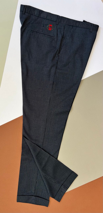 شلوار مردانه فاستونی راهراه مدل جذب (Skinny Fit)