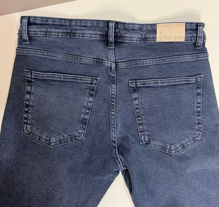 شلوار جین مردانه راسته Tommy Hilfiger رنگ آبی دودی