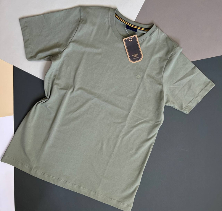 تیشرت مردانه سبز سدری کانی راش یقه گرد راحت